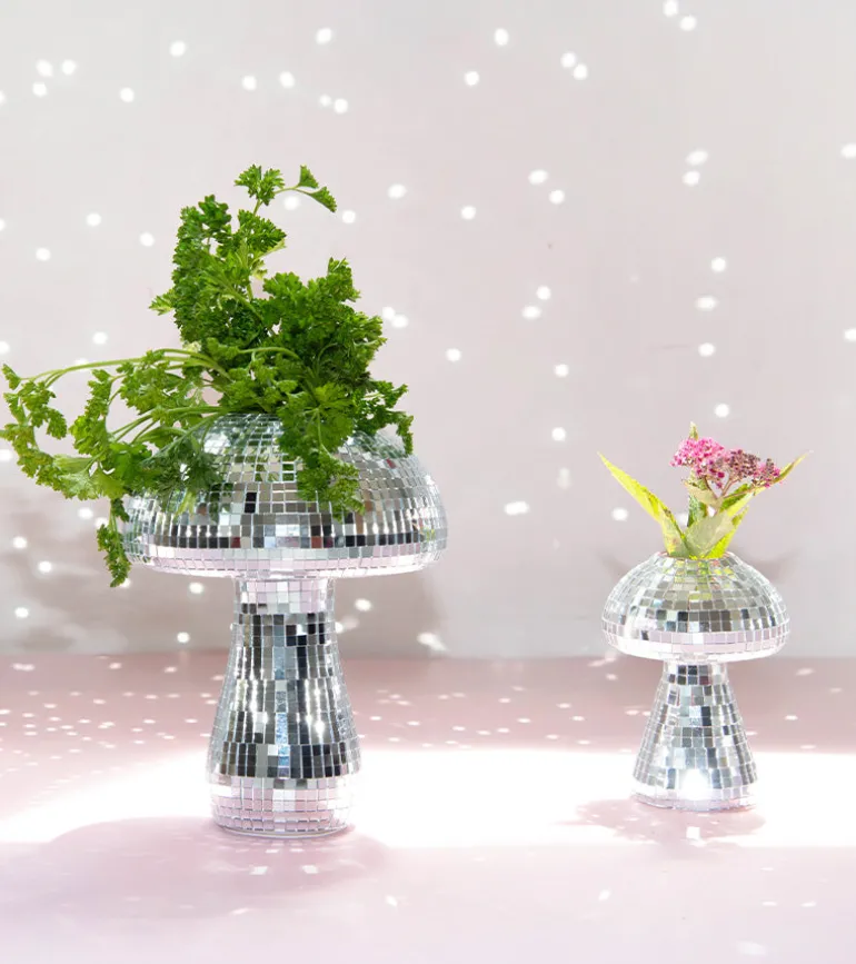 Vase champignon disco