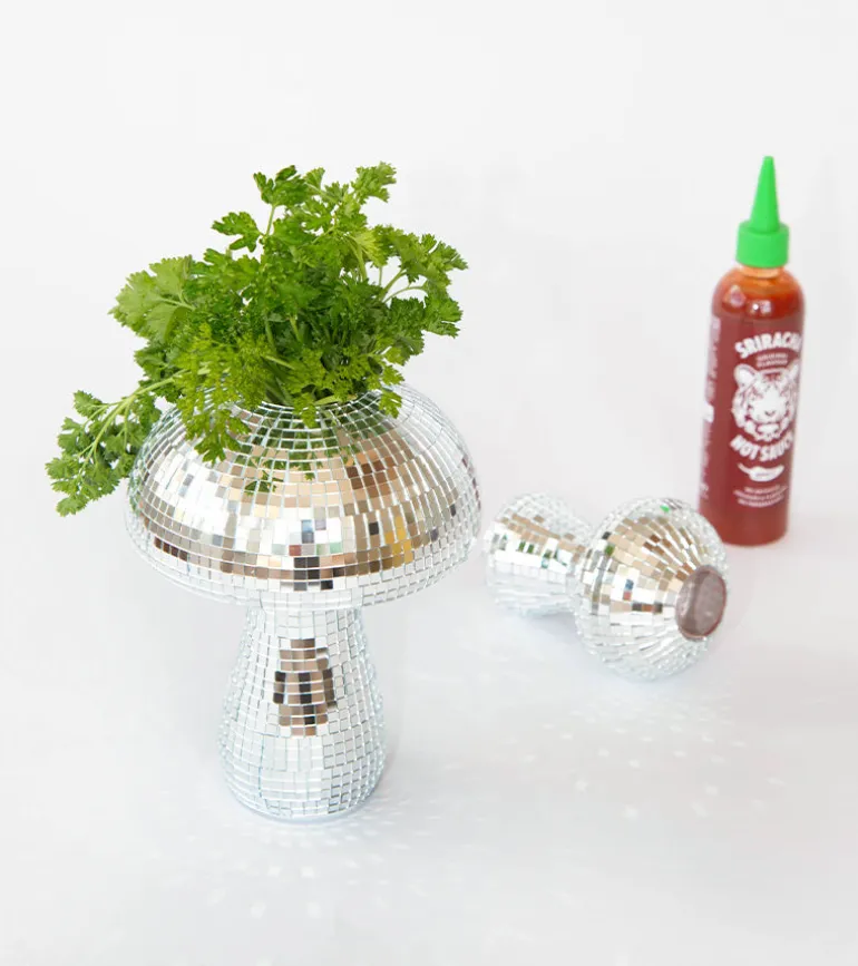 Vase champignon disco