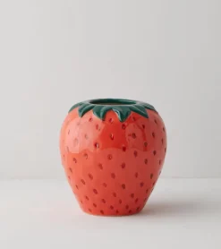 Vase fraise en céramique
