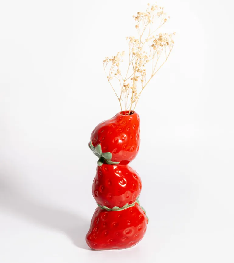 Vase fruits empilés