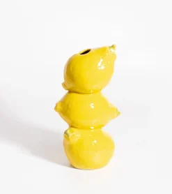 Vase fruits empilés