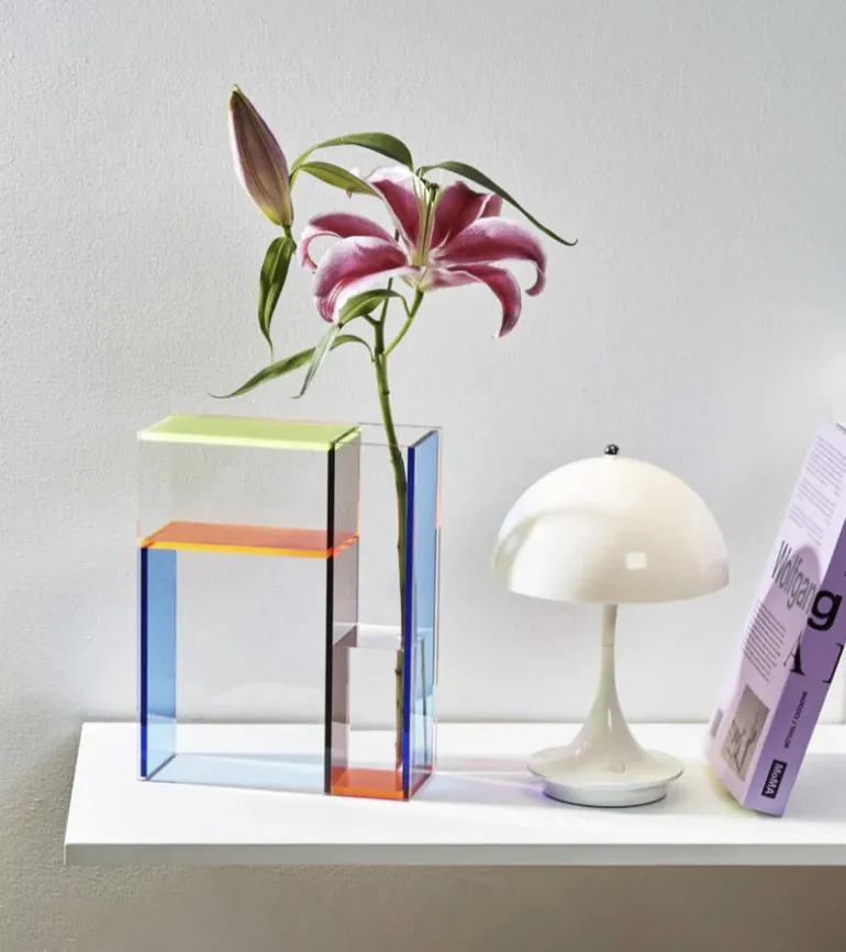 Vase Mondri néon design