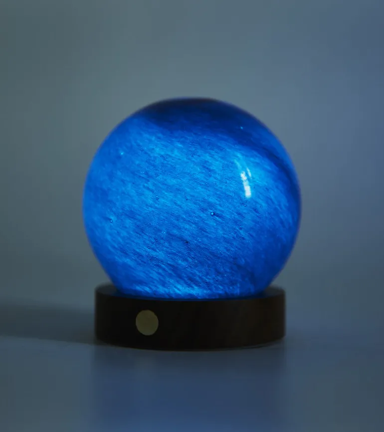 Veilleuse astrale en verre