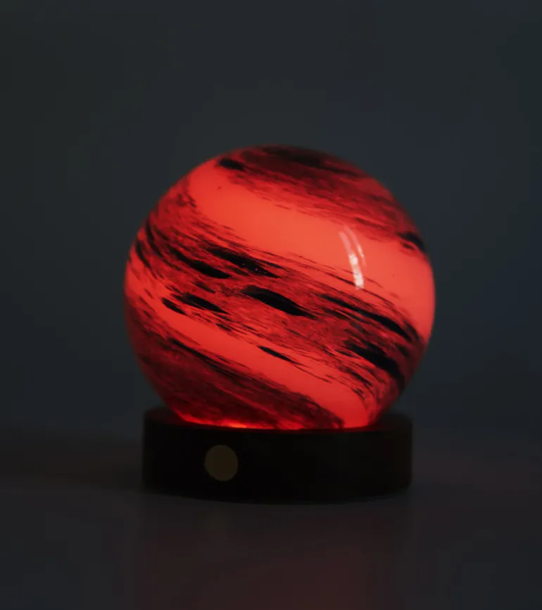 Veilleuse astrale en verre
