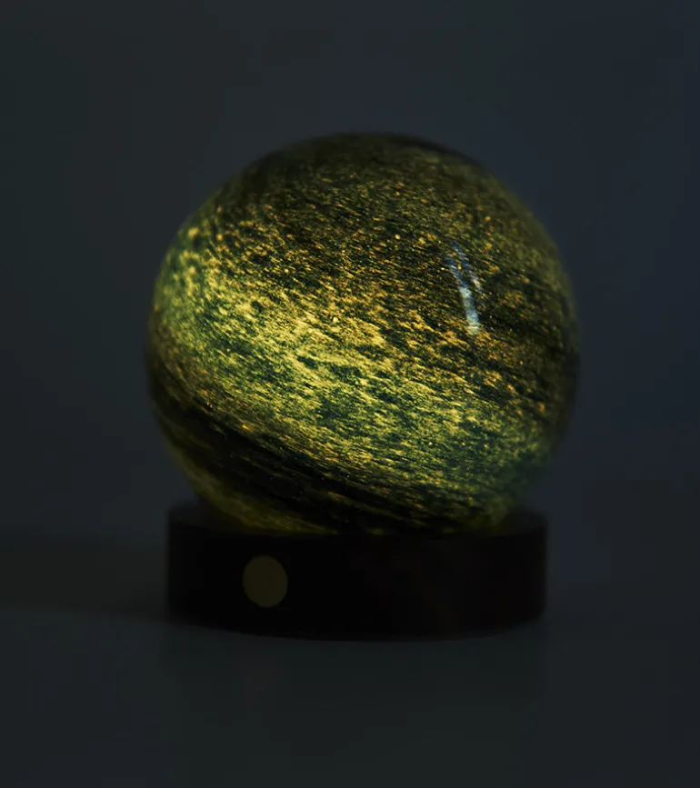 Veilleuse astrale en verre