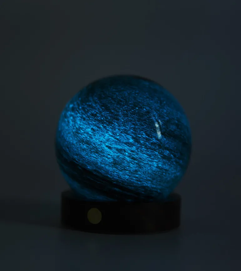 Veilleuse astrale en verre